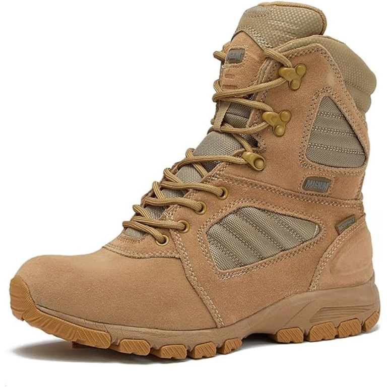 MAG SHIELD Suede Leather 8" Work Boot SZ WP