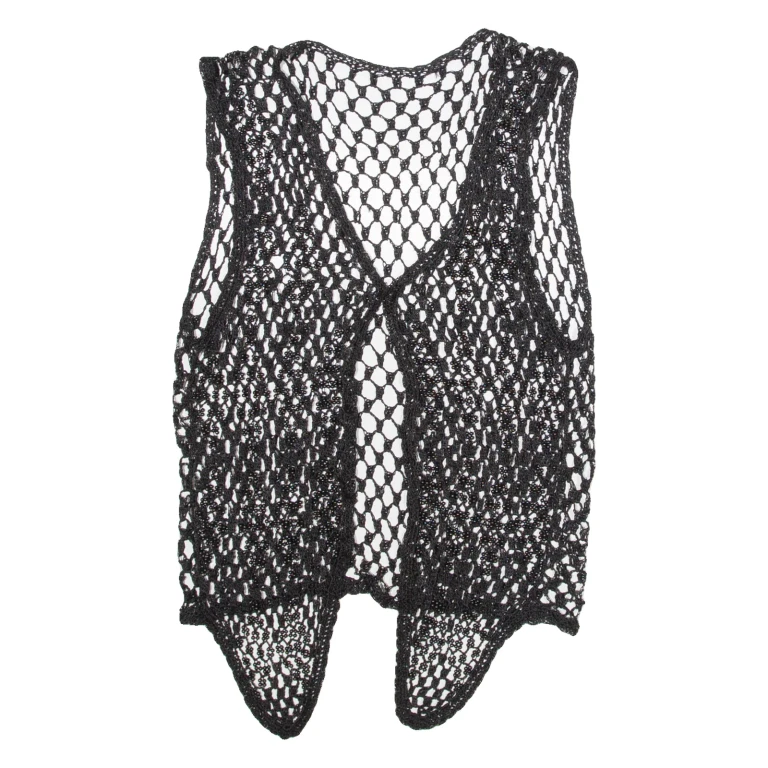 Womens Top Black V-Neck Sleeveless XXS