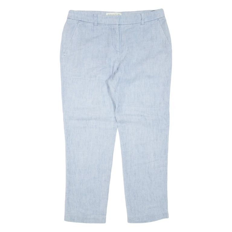 WHISTLES Womens Trousers Blue Regular Tapered W30 L27