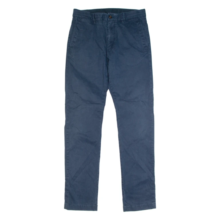TOMMY HILFIGER Chino Mens Trousers Blue Regular Straight W20 L33