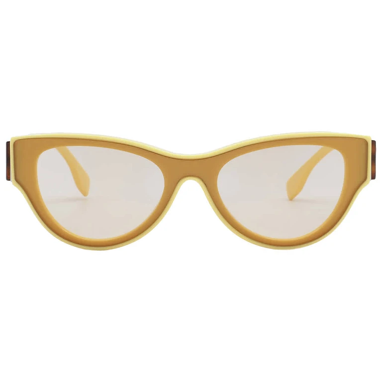 Fendi Shiny Light Brown Shield Ladies Sunglasses FE40135I 39E 140