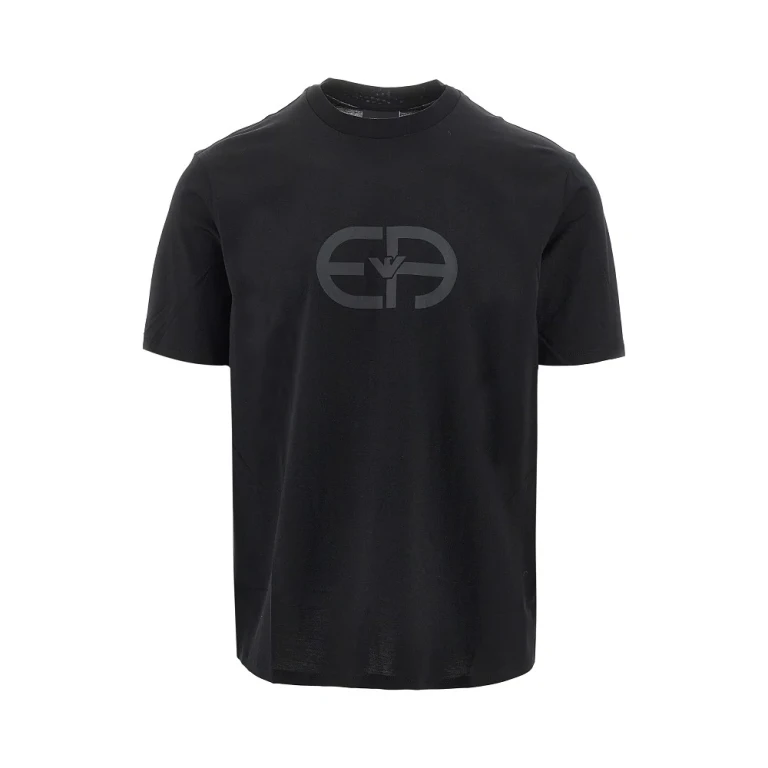 EMPORIO ARMANI Logo print lyocell-blend T-shirt Man S