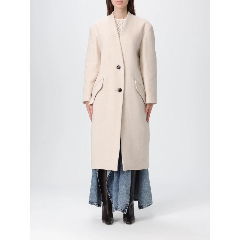 ISABEL MARANT Coat Woman color Beige (MA0439FAB1D03I23EC)