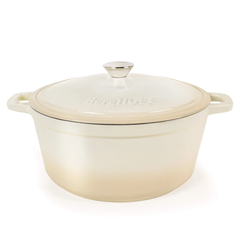 Neo Cast Iron 7qt. Round Dutch Oven 11" with Lid, Meringue