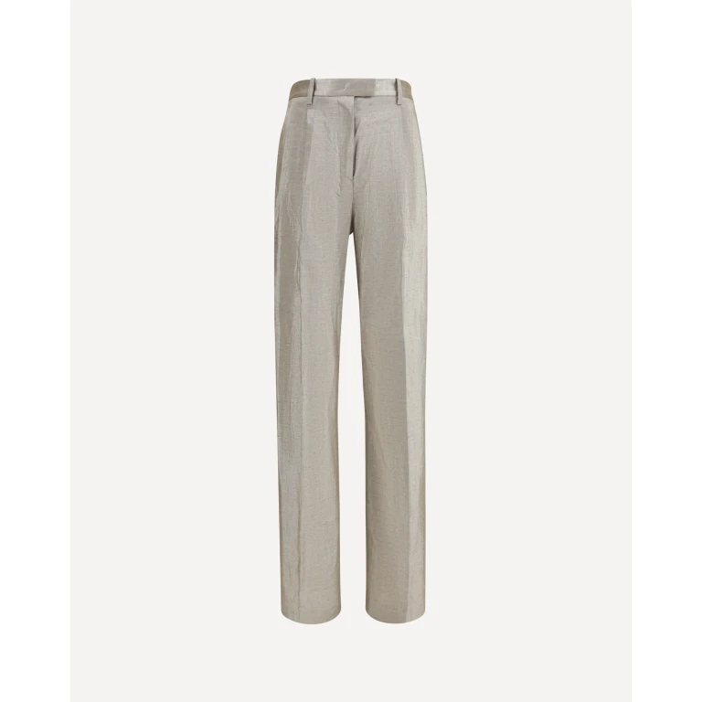 FORTE_FORTE Lurex Pants in tweed with micro sequins and shimmering thread Female I