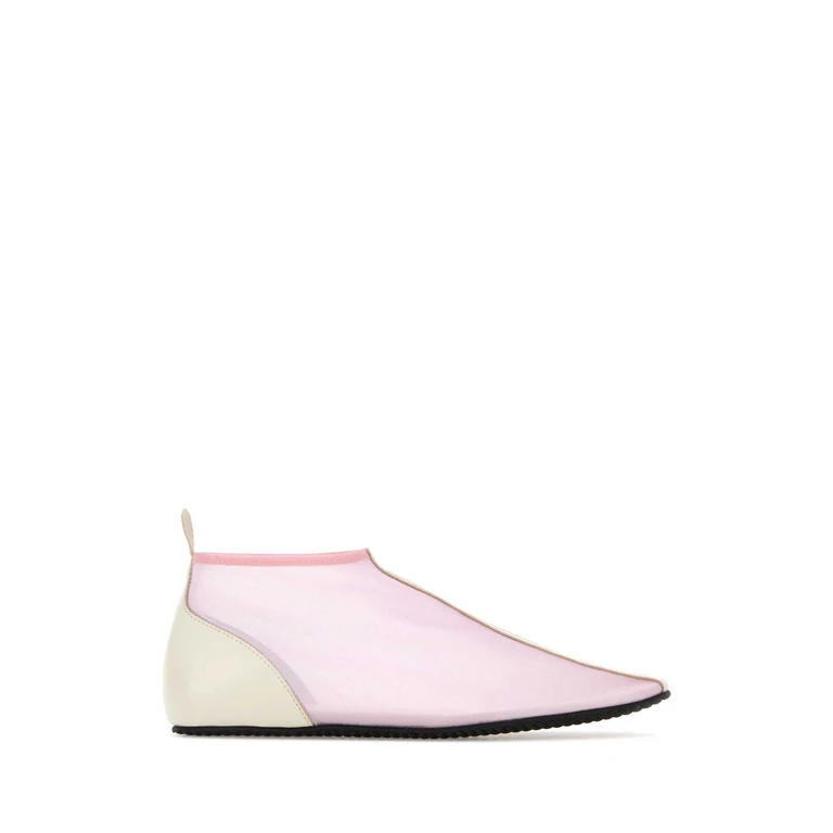 Black Mesh Slip Ons Sneaker - Women