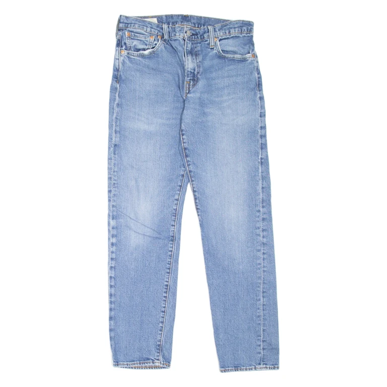 LEVI'S 502 Jeans BIG E Mens Blue Regular Tapered Stone Wash W30 L29