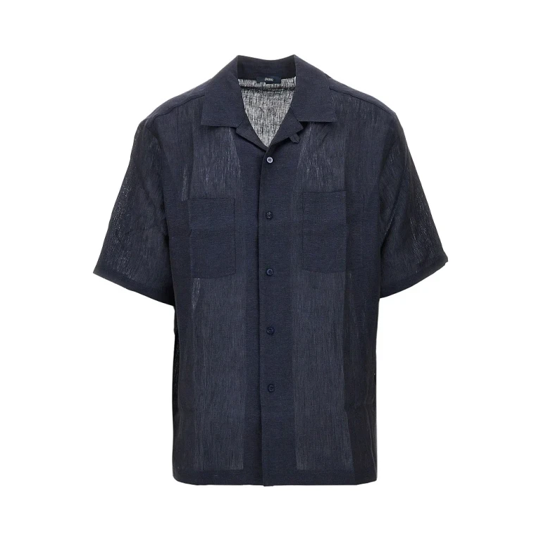 Summer Linen short-sleeved shirt Man S