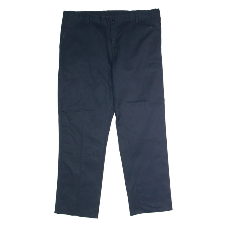 DICKIES Workwear Mens Twill Trousers Black Regular Straight W42 L32