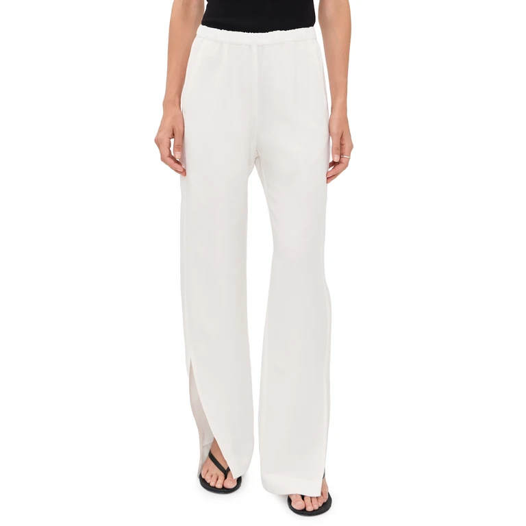 Enza Costa Twill Slash Pants Off White 1
