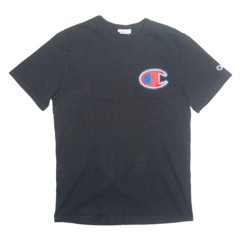 CHAMPION Mens T-Shirt Black M