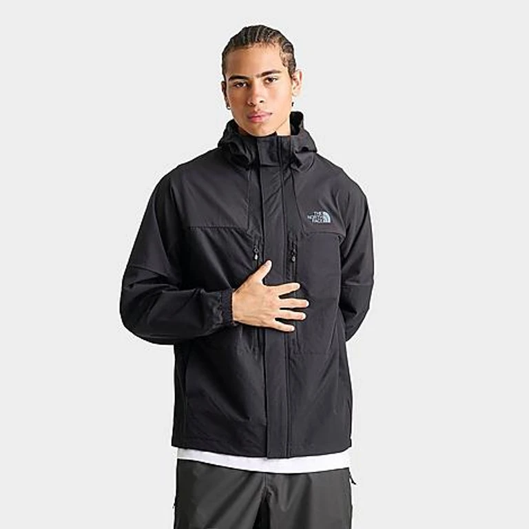 The North Face Men's Trishull Woven Full-Zip Hooded Jacket in TNF Black Size: Small