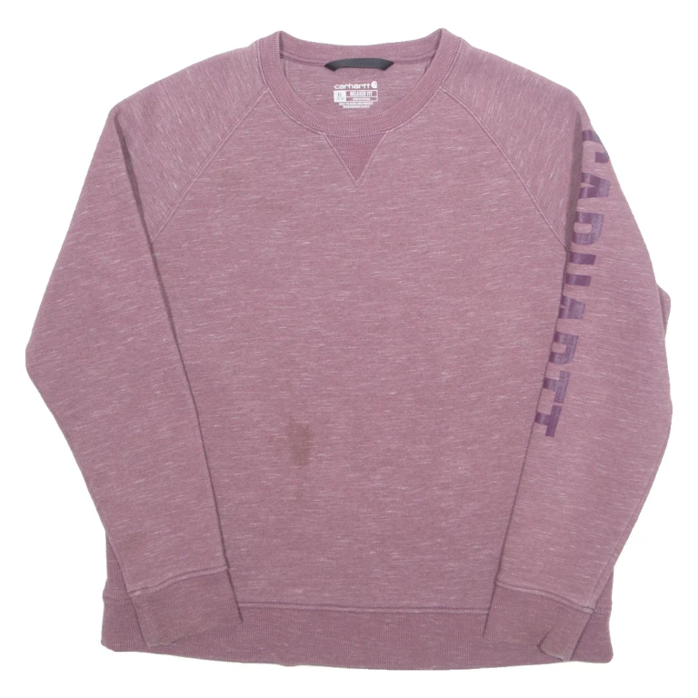 CARHARTT Womens Sweatshirt Maroon XL