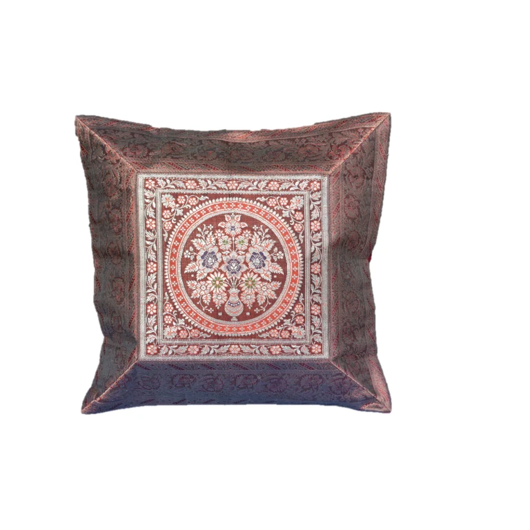 Brocade Silk decorative throw pillow case