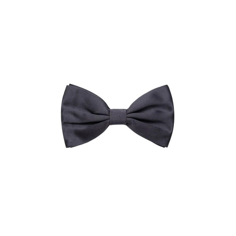 Dolce & Gabbana Gray Silk Bowtie Accessory - Men