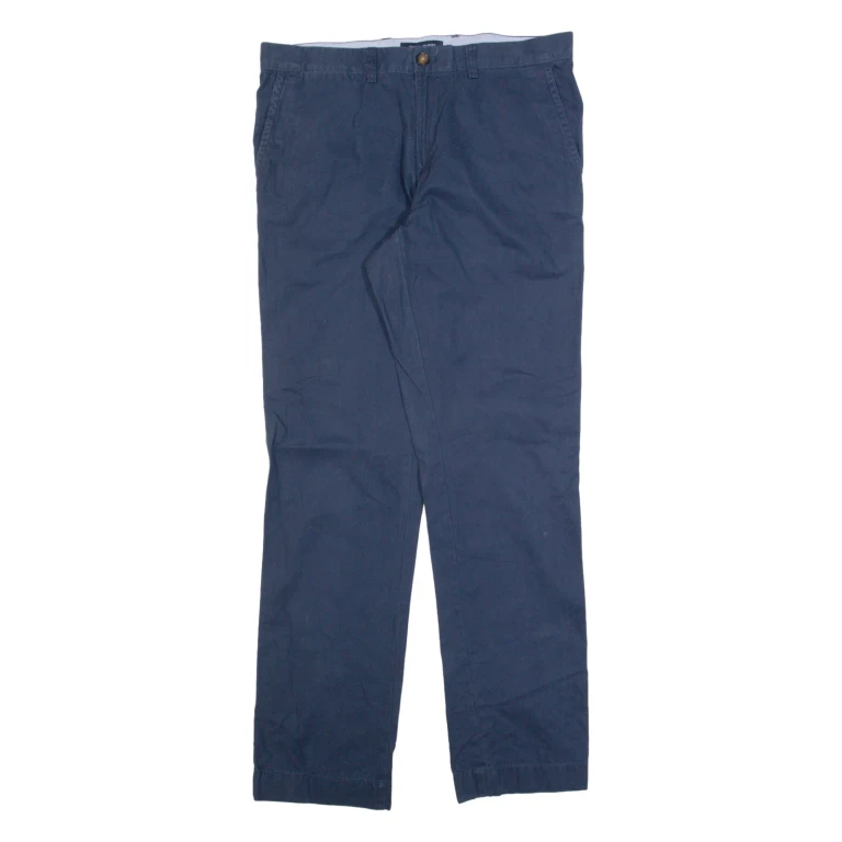 TOMMY HILFIGER Chino Mens Trousers Blue Regular Tapered W32 L32