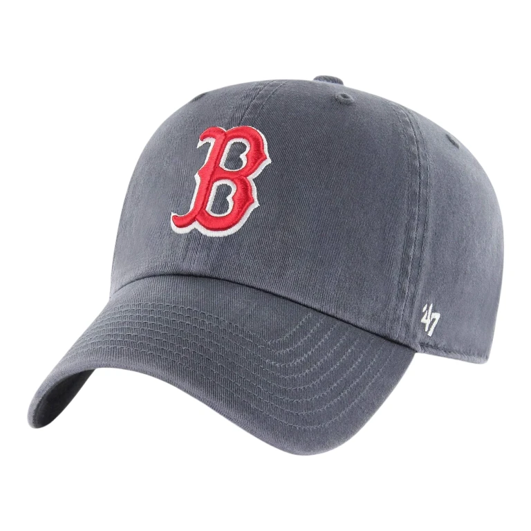 Clean Up Boston Red Sox Strapback Hat - Vintage Navy Adjustable Cap