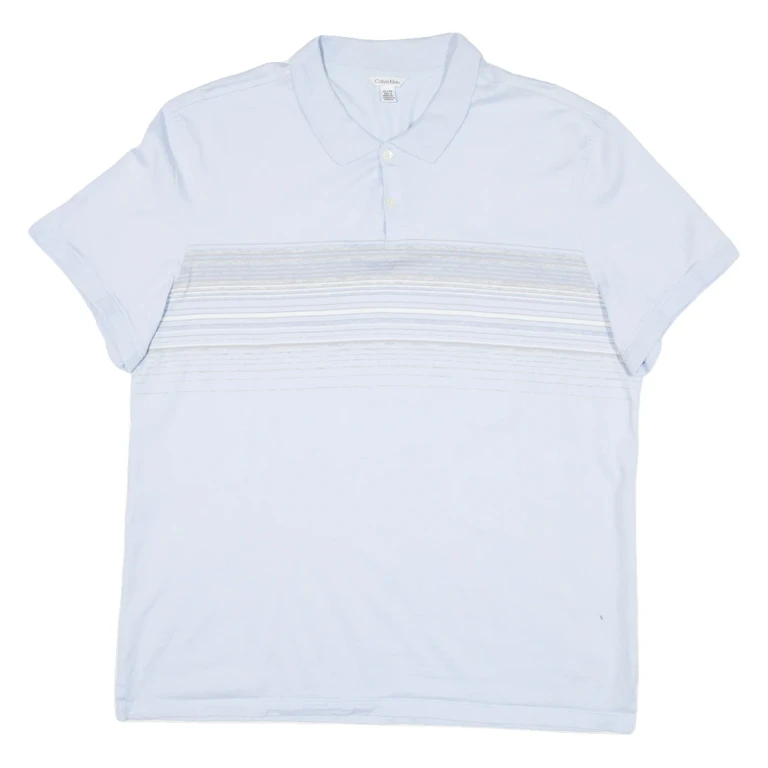 CALVIN KLEIN Womens Polo Shirt Blue XL