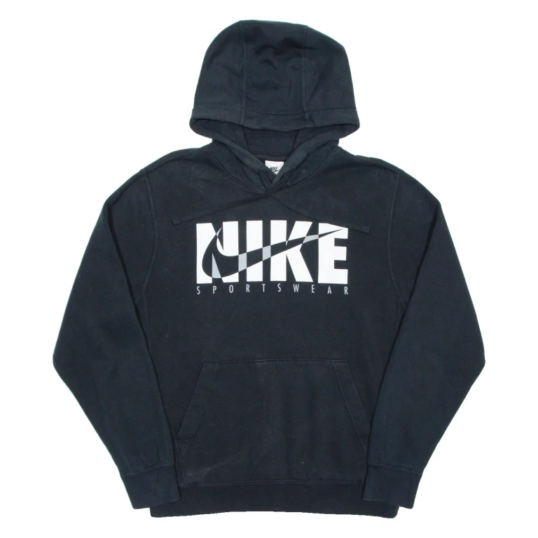 NIKE Mens Black Hoodie S