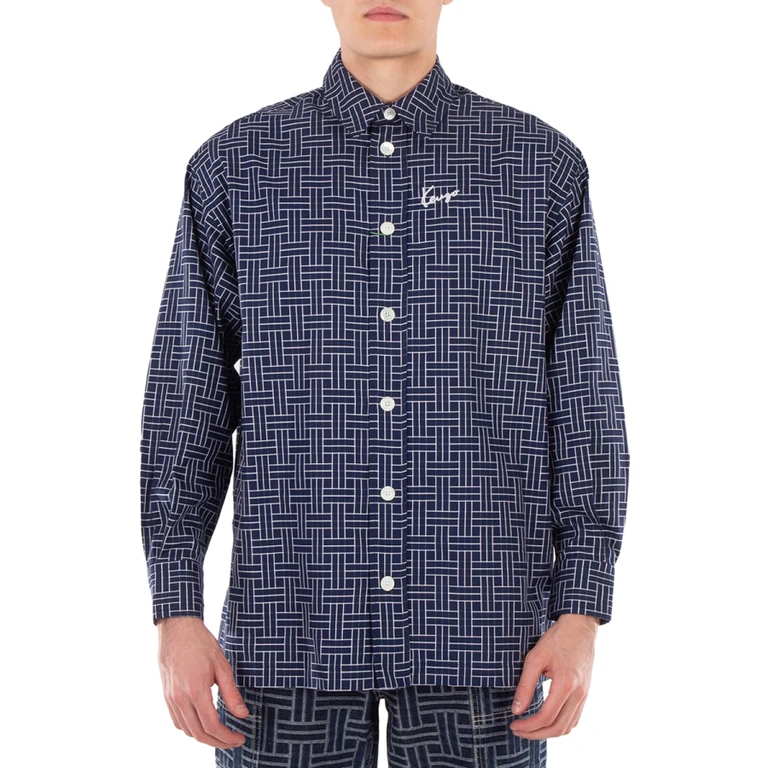 Kenzo Embroidered Logo Check Pattern Shirt