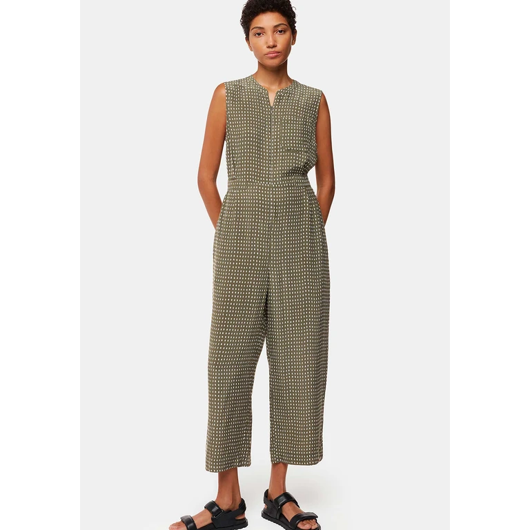 Jumpsuit 38485 Khaki-multi