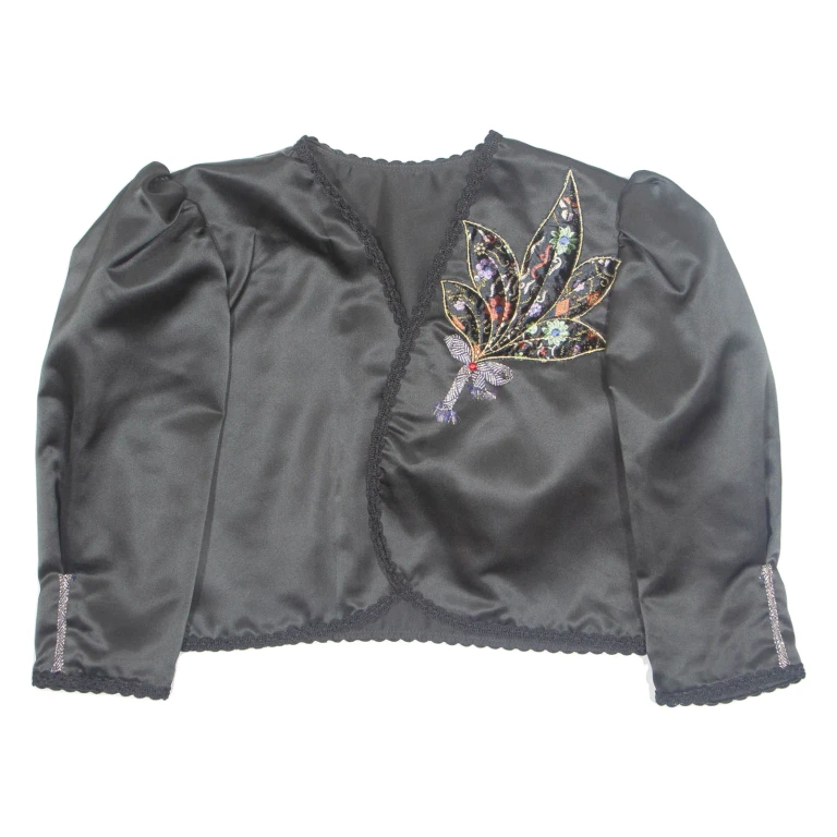 Womens Blouse Black 3/4 Sleeve L