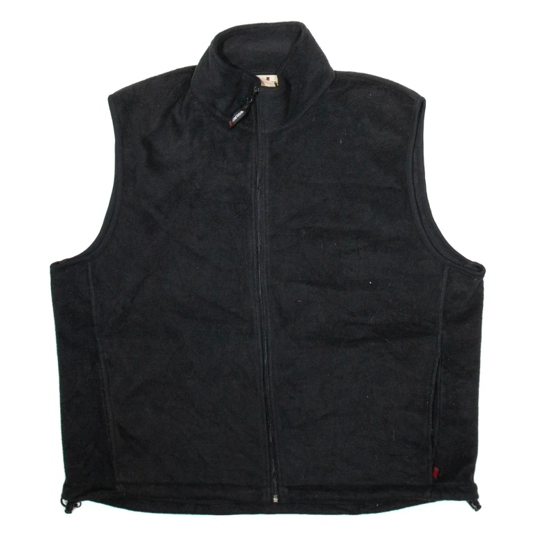 WOOLRICH Mens Fleece Gilet Black XL