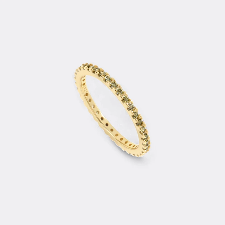 August Birthstone Eternity Stacking Ring