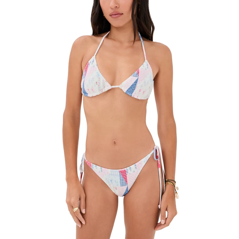 LoveShackFancy Saoirse Bikini Set BLUEBERRY SUNDAE M