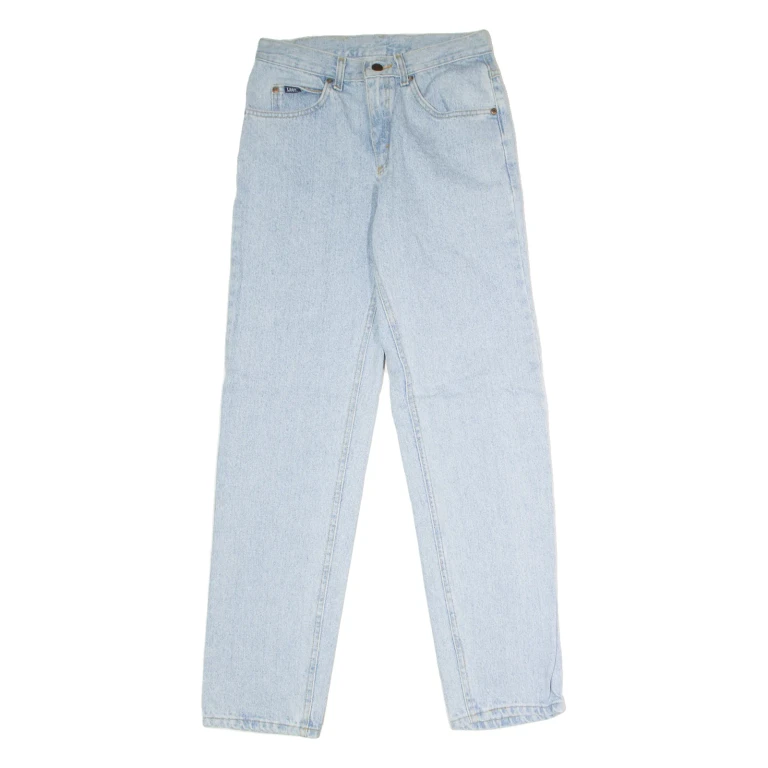 LEE Womens Jeans Blue Regular Straight W28 L32