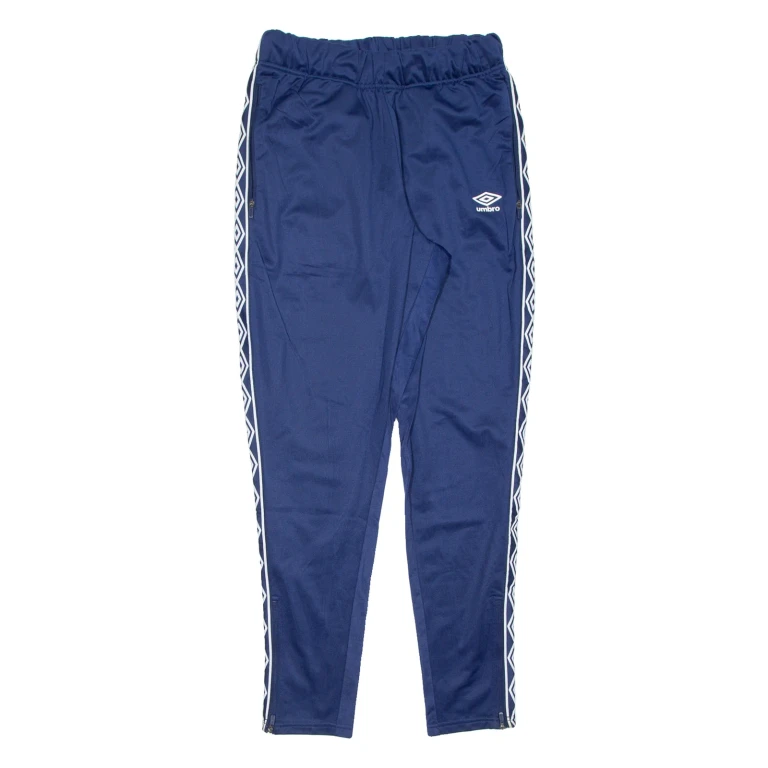 UMBRO Mens Track Pants Blue Tapered M W28 L30