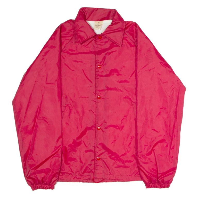 AUBURN SPORTSWEAR Country Music Park Cortland NY Mens Coach Jacket Red Nylon 90s USA S