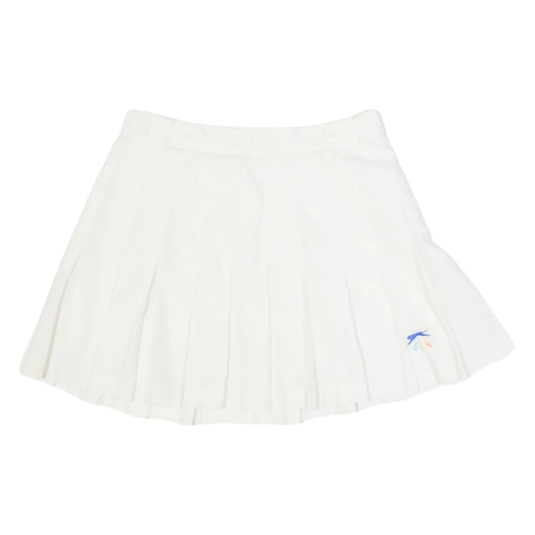 SLAZENGER Womens Pleated Skirt White Short XS