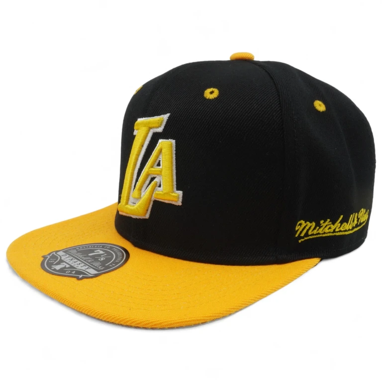 Men's NBA Yellow Toe Fitted Hwc Lakers Fitted Caps