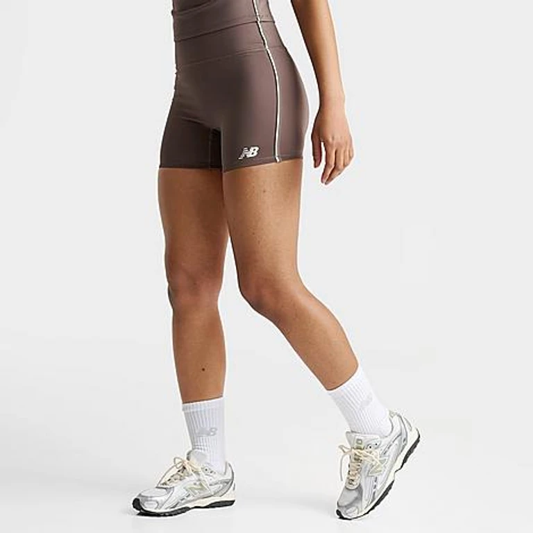 New Balance Women's Accelerate Piped Biker Shorts in Cortado Size: XS