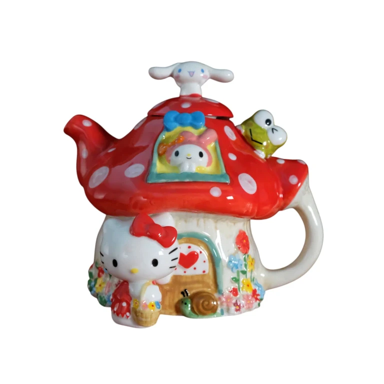 Hello Kitty And Friends Mushroom Teapot