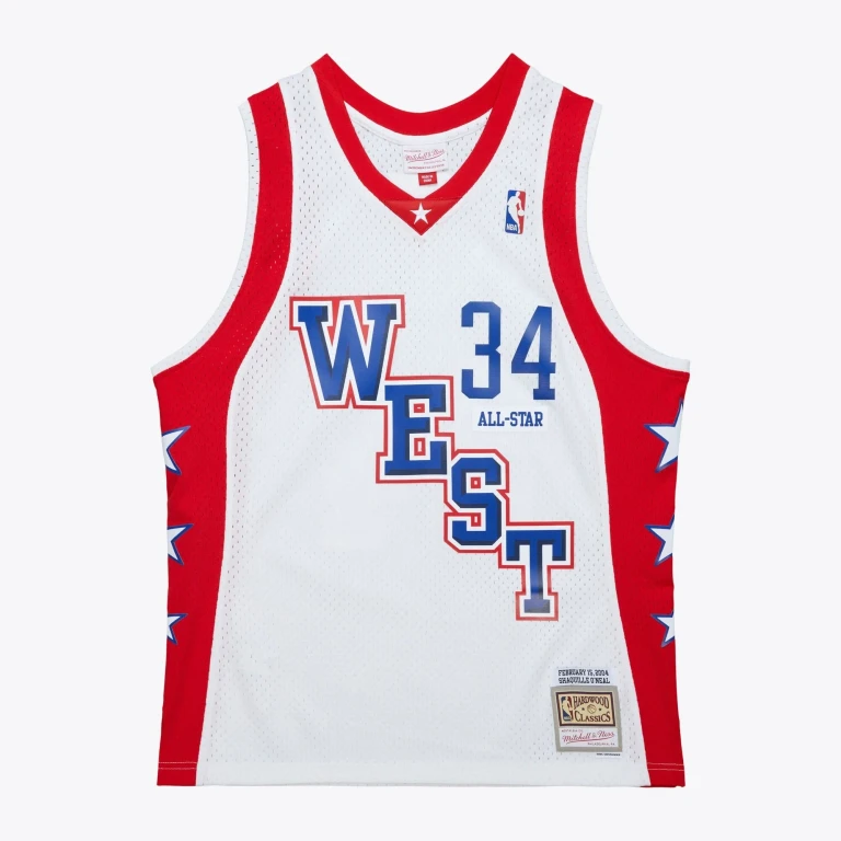 Men's NBA White Jersey All-Star 2004 Shaquille O'Neal