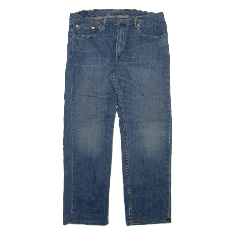 LEVI'S 559 Jeans Mens Blue Relaxed Straight Stone Wash W38 L32