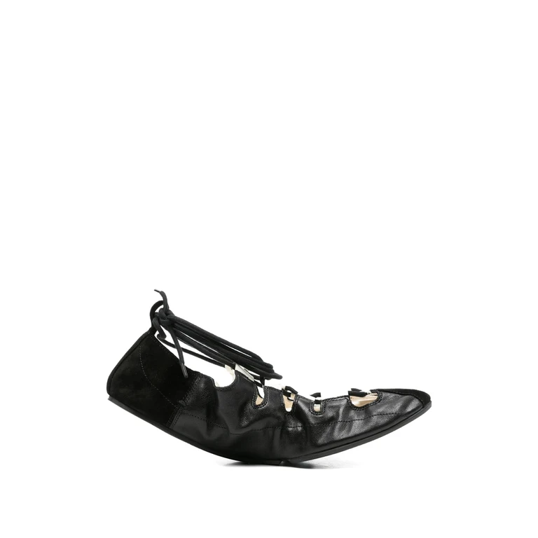 Lace-up Ballet Flats