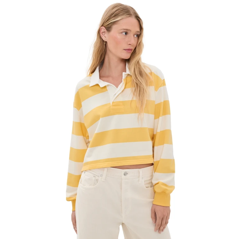 Charlie Rugby Tee Jumbo Yellow Stripe L