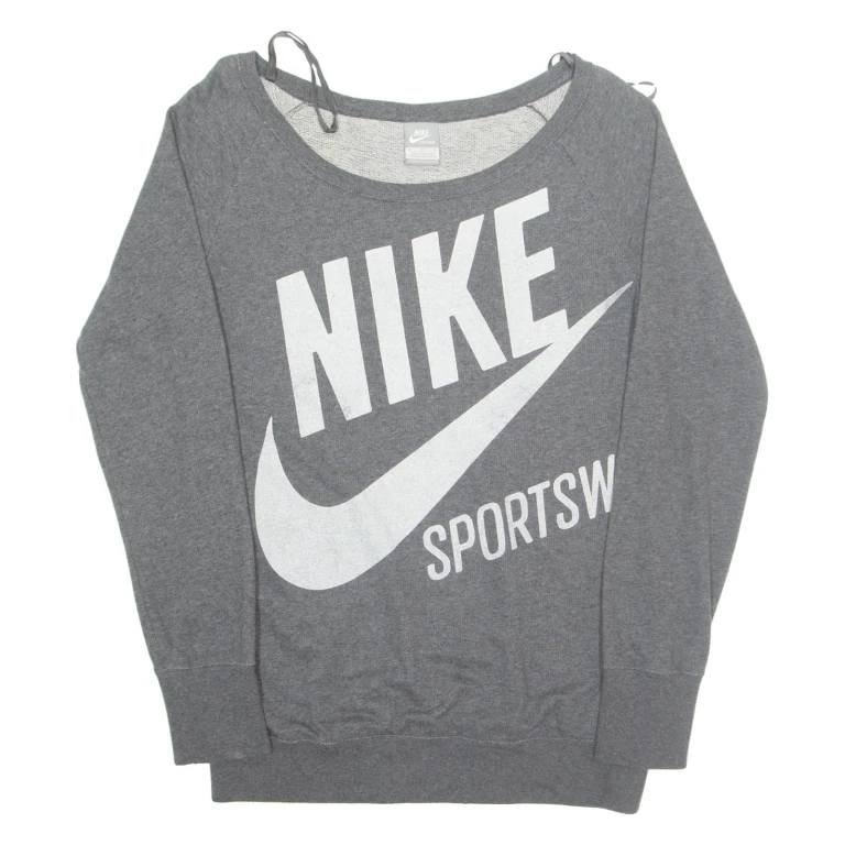 NIKE Womens Sweatshirt Grey M