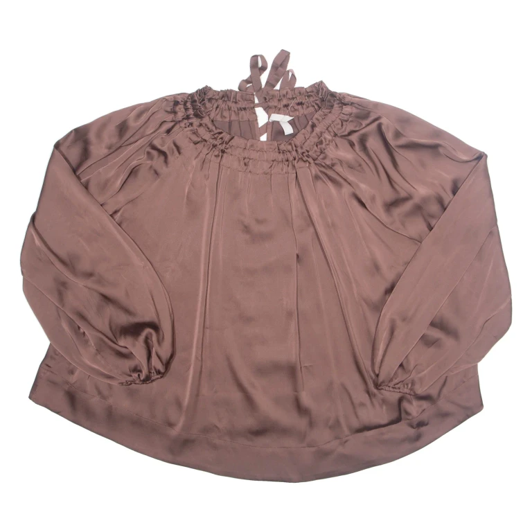 H&M Womens Blouse Brown Long Sleeve L