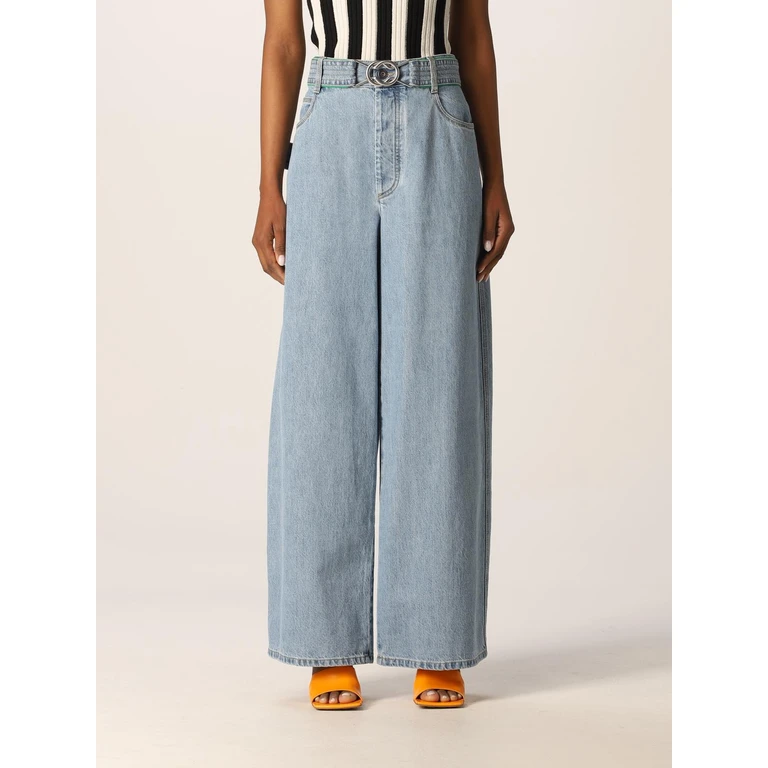 BOTTEGA VENETA washed-out wide jeans (689091V1NL04946)