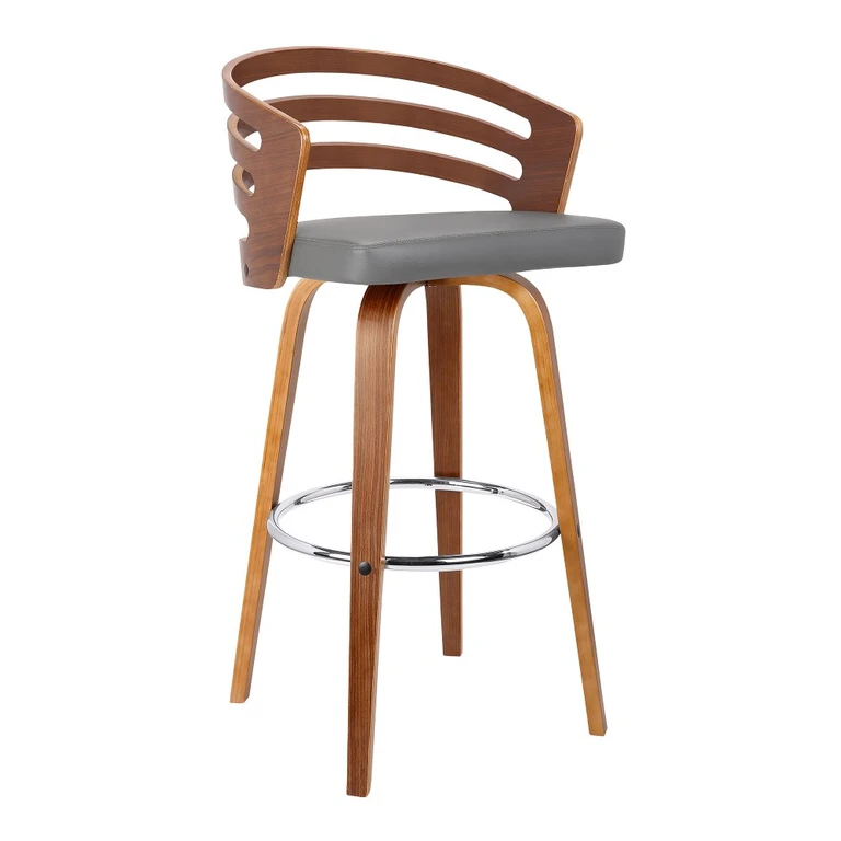 Jayden Gray Swivel Bar Stool