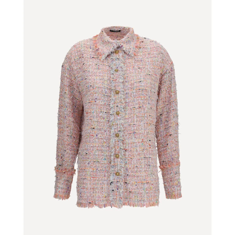 BALMAIN Tweed Shirt Female 40