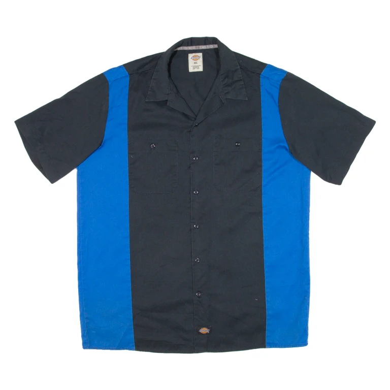 DICKIES Mens Worker Shirt Blue XL