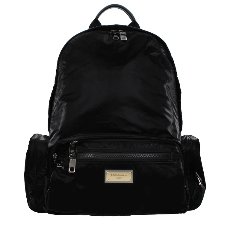 Dolce & Gabbana Black Nylon Backpack - Men