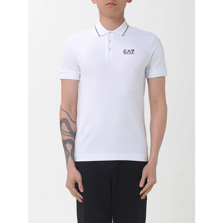 EA7 Polo Shirt Men color White (8NPF16PJVUZ1100)