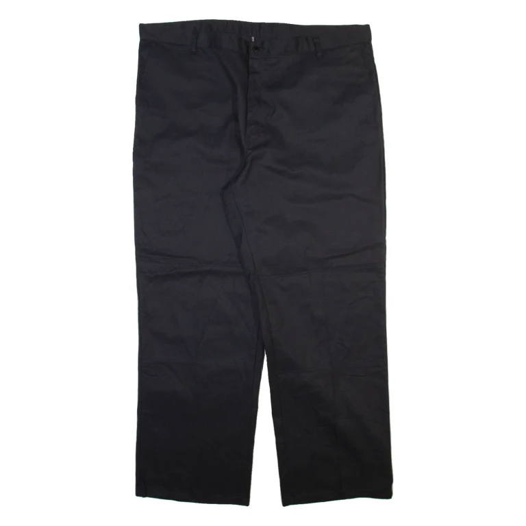 DICKIES Mens Trousers Black Relaxed Straight W44 L32