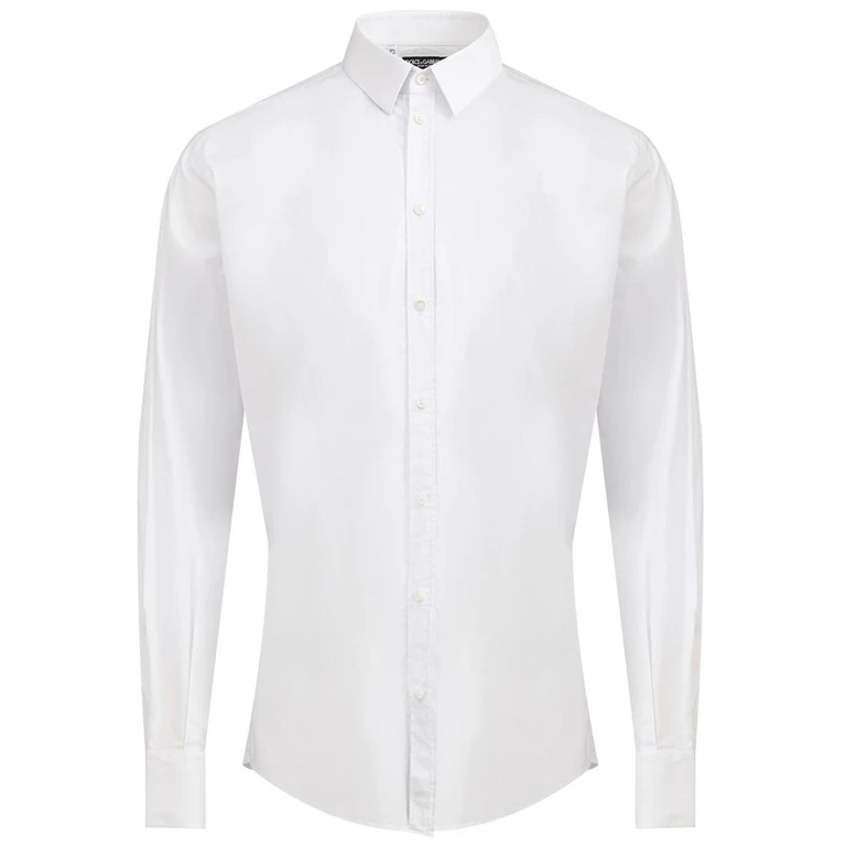 Dolce & Gabbana White Cotton Dress Shirt - Men